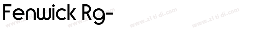 Fenwick Rg字体转换